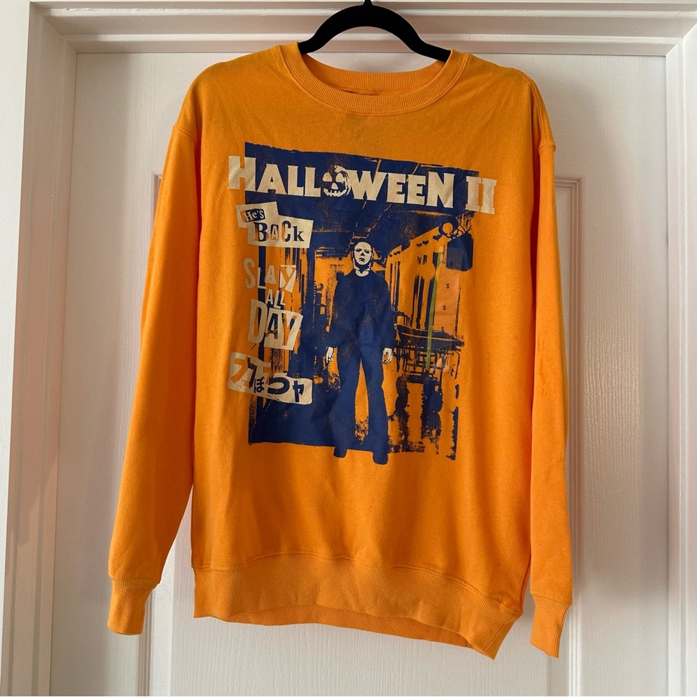 APRICOT Orange Halloween II Crewneck Sweater